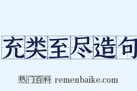 充类至尽造句是什么意思的图片